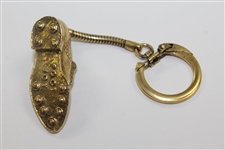 1960's Gold Tone Foot Joy Shoe Pendant In Box