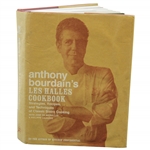 Anthony Bourdain Signed 2004 Les  Halles Cookbook with Knife Drawing & Personalized JSA FULL #BB53925