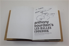 Anthony Bourdain Signed 2004 'Les  Halles Cookbook' with Knife Drawing & Personalized JSA FULL #BB53925