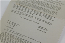 1945 U.S.G.A. Press Release - World War II Cancel US Open & Golf Ball Shortage