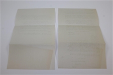 1945 U.S.G.A. Press Release - World War II Cancel US Open & Golf Ball Shortage