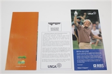 Eight (8) Items from 2008 US Open Inlcuding Three Tickets - Tiger Woods Win