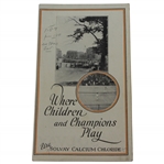 Greenskeppers Calcium Chloride Brochure with Bobby Jones & East Lake CC Depiction