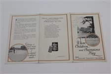 Greenskeppers Calcium Chloride Brochure with Bobby Jones & East Lake CC Depiction