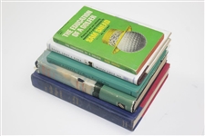 Five (5) Unsigned Golf Books - Hagen Story, Jones Story, Farrell, Ediucation of a Golfer, & Every Shot I Take