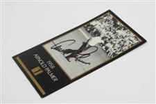 Arnold Palmer Signed 1958 Champions Of Golf The Masters Collection Golf Card JSA ALOA