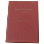 Bobby Jones Rights & Wrongs Of Golf 1935 Book 