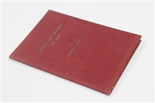 Bobby Jones' 'Rights & Wrongs Of Golf' 1935 Book 