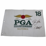 Jimmy Walker Signed 2016 PGA Championship Baltusrol Flag JSA ALOA