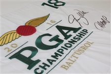 Jimmy Walker Signed 2016 PGA Championship Baltusrol Flag JSA ALOA