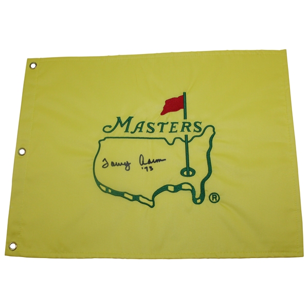 Tommy Aaron Signed Undated Masters Embroidered Flag JSA ALOA