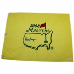 Billy Casper Signed 2008 Masters Embroidered Flag JSA #K12684
