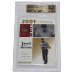 Tiger Woods 2001 Upper Deck Williams World Challenge Golf Card BGS 9.5 