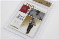 Tiger Woods 2001 Upper Deck Williams World Challenge Golf Card BGS 9.5 