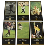 Jack Nicklaus Champions Of Golf Masters Wins 1963,1965,1966,1972,1975 & 1986 Golf Cards