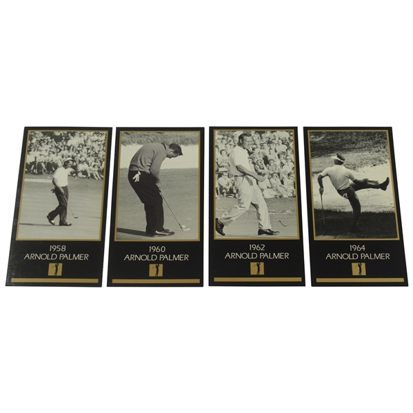 Arnold Palmer Champions Of Golf Masters Wins 1958,1960,1962, & 1964 Golf Cards