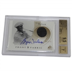 Byron Nelson Signed 2002 SP Game Used Front 9 Fabric BGS 9.5 Autograph 7
