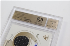 Byron Nelson Signed 2002 SP Game Used Front 9 Fabric BGS 9.5 Autograph 7