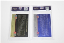 1991 Arnold Palmer & 1992 Ben Hogan PGA Tour Pro Set Hologram Cards Both PSA NM7 