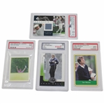 Payne Stewart (2001), Tom Watson(1996), John Daly(2001), & Tom Watson(1987) PSA & PRO Slabbed Cards