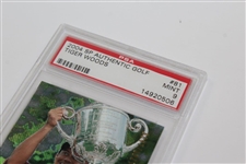 Three (3) Tiger Woods 2004 UDA PSA Slabbed Cards - Championship Portfolio(x2) & Salute - Mint 9, Mint 9, & EX-MT+ 6.5