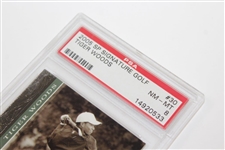 Four (4) Tiger Woods 2005 UDA PSA Slabbed Cards - Panoramic(x3) & Golf Greatness - Mint 9(x3) & NM 8