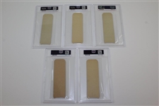 Five (5) 1949 Turf Cigarettes PSA Slabbed Cards - Adams(x2), King, Whitcombe, & Daly - Ex-Mt, Ex, VG-Ex, Ex-Mt, & Good