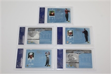 Five (5) Tiger Woods 2004 UDA PSA Slabbed Promo Cards - Mint 9(x4) & Nm-Mt+