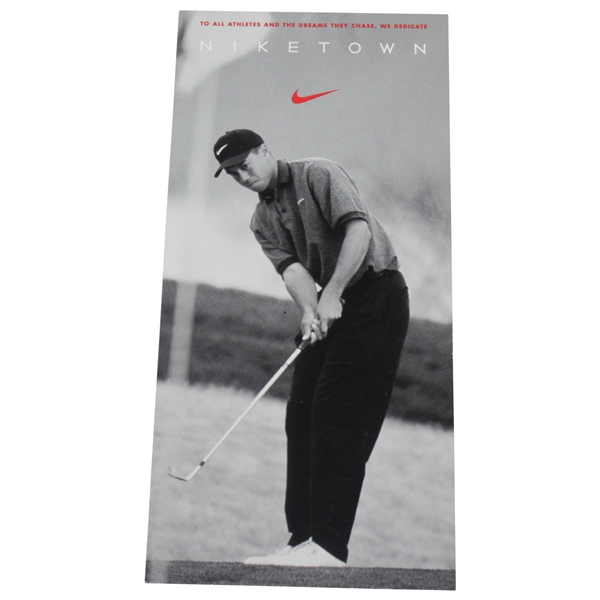 Tiger Woods Niketown Winter 1997 & Winter 1998 Locations Card - Not Able To Grade
