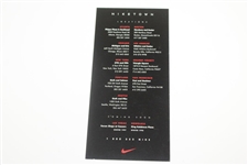 Tiger Woods Niketown Winter 1997 & Winter 1998 Locations Card - Not Able To Grade