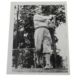 Gene Sarazen 7/24/1937 Driving at Chicago Open Wire Photo