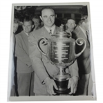 Sam Snead 1942 Holding PGA Trophy Snead Snags the Cup For First Major Associated Press Photo 