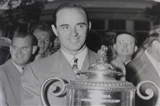 Sam Snead 1942 Holding PGA Trophy 'Snead Snags the Cup' For First Major Associated Press Photo 