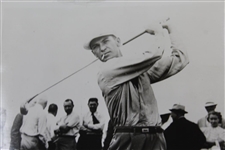 Ben Hogan 4/4/1940 Stellar Champion Blazin Ben Hogan Tees Off 1st Tee at Masters Wire Photo