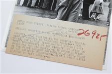 Ben Hogan 4/4/1940 Stellar Champion Blazin Ben Hogan Tees Off 1st Tee at Masters Wire Photo