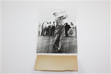Ben Hogan 4/4/1940 Stellar Champion Blazin Ben Hogan Tees Off 1st Tee at Masters Wire Photo