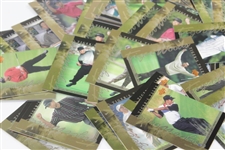 Grouping of Tiger Woods 'Tiger Tales' Cards with Tour Time, Stat Leaders, Defining Moments, & Victory March