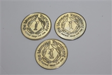 Jimmey Demaret (1990), Walter Hagen(1977), & Byron Nelson(1980) Memorial Tournament Commemorative Coins