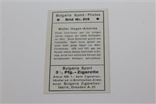 Walter Hagen Bulgaria Sport-Photos Bild Nr. 219 Golf Card - 1930's