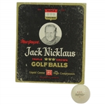 Circa 1960s Jack Nicklaus MacGregor Triple Crown Golf Balls Box with Single Golf Ball