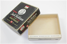 Circa 1960's Jack Nicklaus MacGregor Triple Crown Golf Balls Box with Single Golf Ball