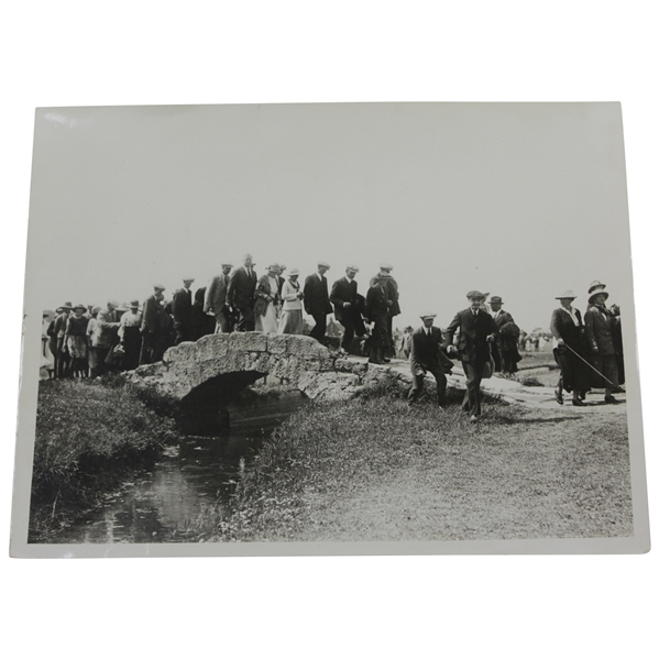 Circa 1920s Photo of Gallery Over Swilcan Bridge at St. Andrews
