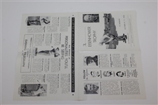 1958 Woirld Amateur Eisenhower Trophy Program with Pairing Sheet - Bobby Jones Captain