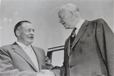 Bobby Jones & Dwight Eisenhower 4/11/1956 Masters Press Photo