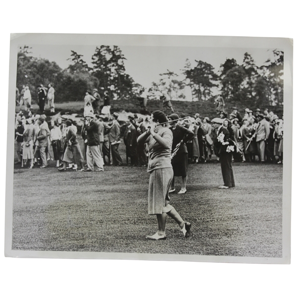 Helen Hicks 5/31/1932 First Match US Women vs Great Britain Women Press Photo