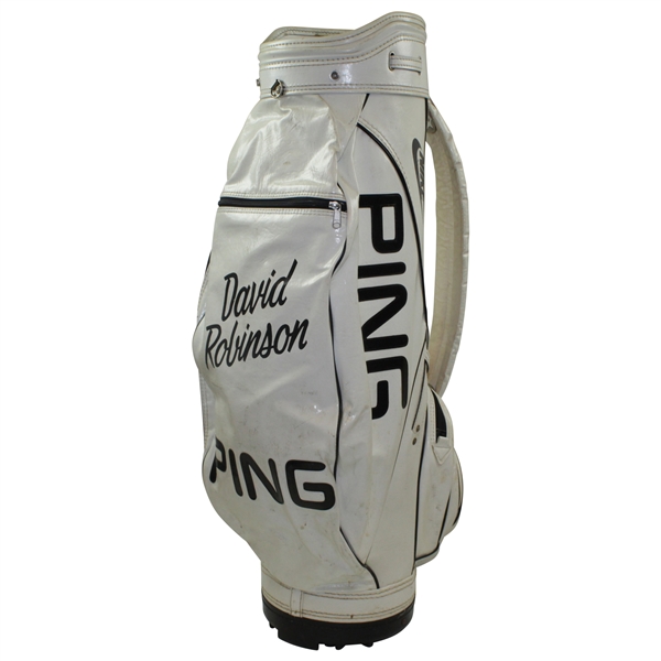NBA Hall of Famer David Robinsons PING Nike White with Black Full Size Golf Bag