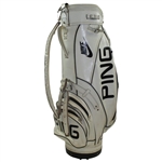 NBA Hall of Famer David Robinson's PING Nike White with Black Full Size Golf Bag