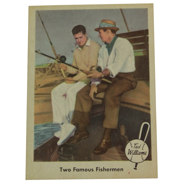 Ted Williams & Sammy Snead "Two Famous Fishermen" Fleer Card #67