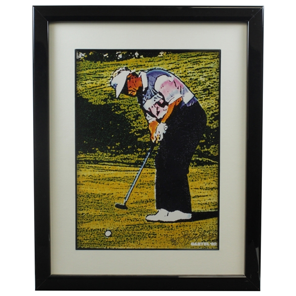 1992 Jack Nicklaus Limited Edition #22/50 Print Signed By Artist Lawrence Gartel - Framed