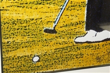 1992 Jack Nicklaus Limited Edition #22/50 Print Signed By Artist Lawrence Gartel - Framed